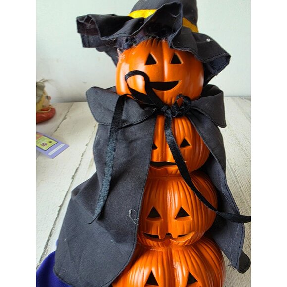 Vintage ceramic pumpkin stack totem light up which jack-o'-lantern - Picture 8 of 8